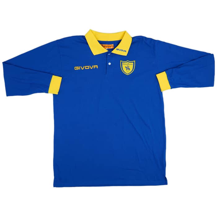 2016-17 Chievo Verona Givova Polo L/S Shirt - 9/10 - (L)