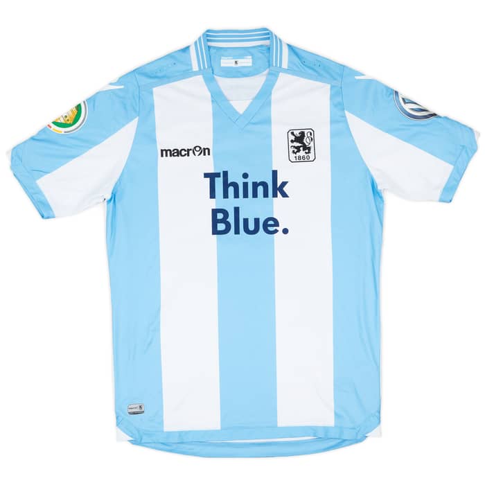 2015-16 1860 Munich Match Issue DFB-Pokal Home Shirt Mvibudulu #36