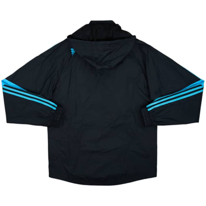 2014-15 Olympique Marseille adidas Hooded Track Jacket - 8/10 - (M)