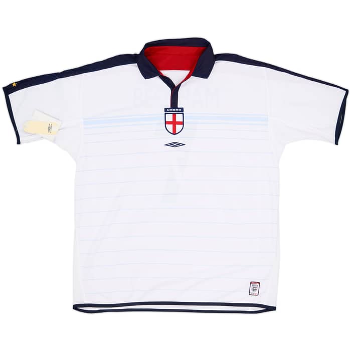 2003-05 England Home Shirt Beckham #7 (XXL)