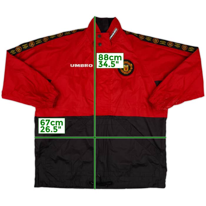 1996-97 Manchester United Umbro Rain Jacket - 8/10 - (M)