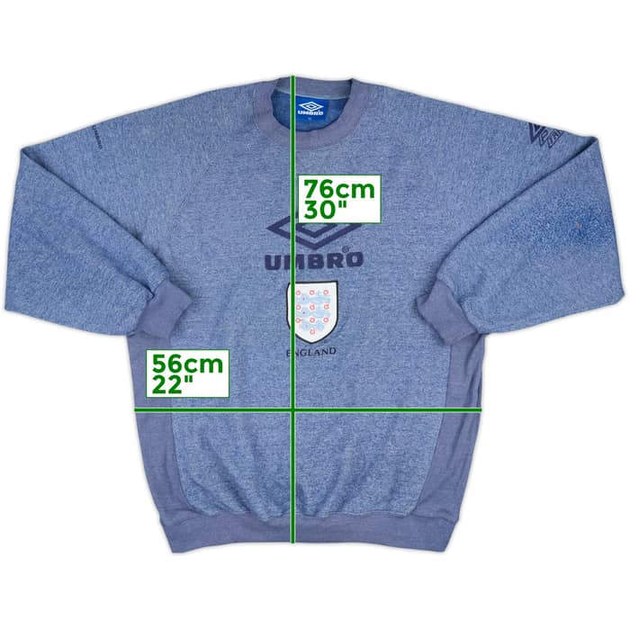 1996-98 England Umbro Sweat Top - 8/10 - (XL)
