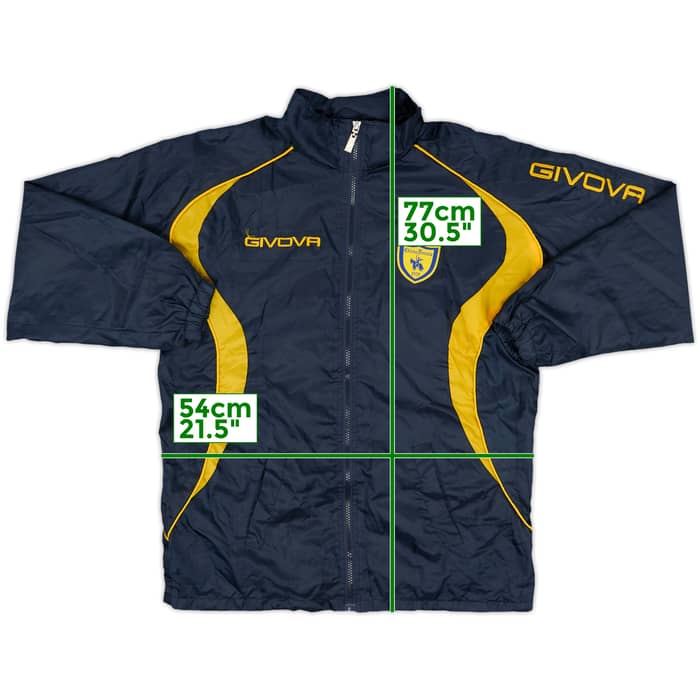 2009-10 Chievo Verona Givova Hooded Rain Jacket - 7/10 - (XS)
