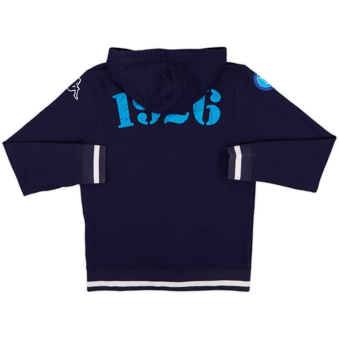 2015-16 Napoli Kappa Hooded Sweat Top - 7/10 - (M)