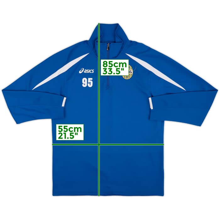 2006-07 Hellas Verona Asics 1/4 Zip Training Top - 8/10 - (XL)
