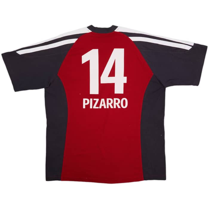 2002-03 Bayern Munich adidas Cotton Tee Pizarro #14 - 9/10 - (XL)