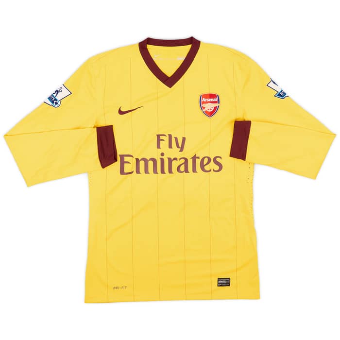 2010-11 Arsenal Match Issue Away L/S Shirt Vela #11