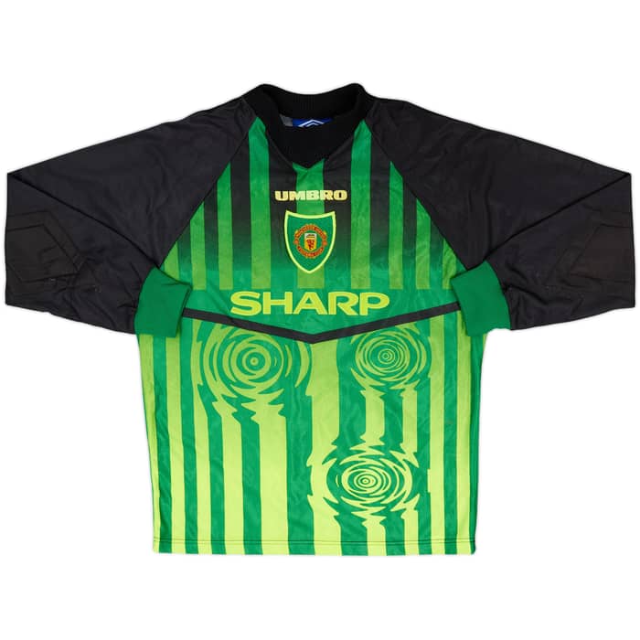 1997-98 Manchester United GK Full Kit - 9/10 - (M.Boys)
