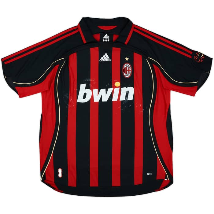 2006-07 AC Milan Home Shirt Gattuso #8 - 4/10 - (XL)