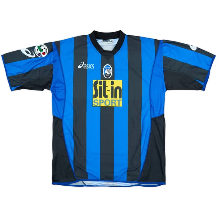 2005-06 Atalanta Match Issue Signed Home Shirt Zampagna #29
