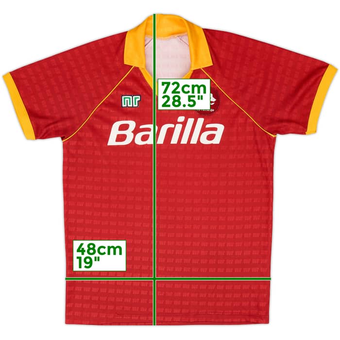 1990-91 Roma Home Shirt - 9/10 - (L)