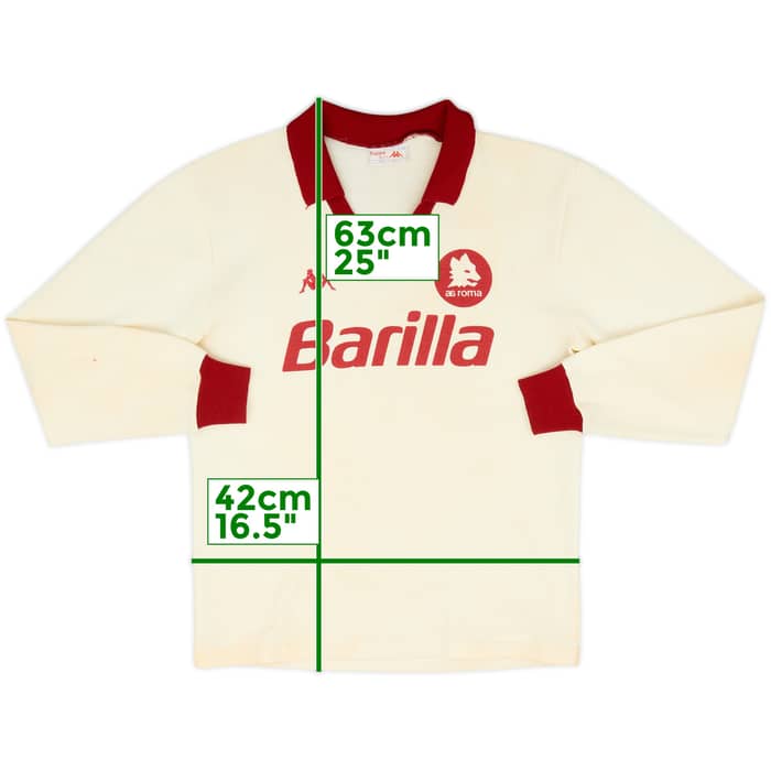 1983-86 Roma Away L/S Shirt - 8/10 - (M)