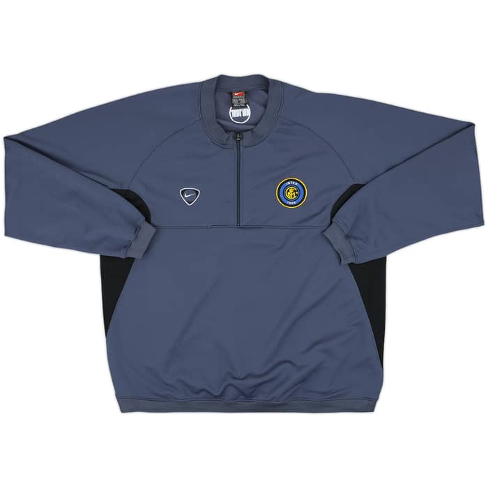 2000-01 Inter Milan Nike 1/4 Zip Sweat Top - 8/10 - (M)