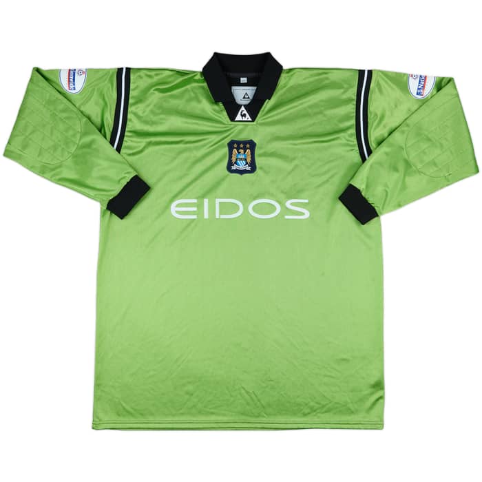 2001-02 Manchester City Match Issue GK Shirt Weaver #1