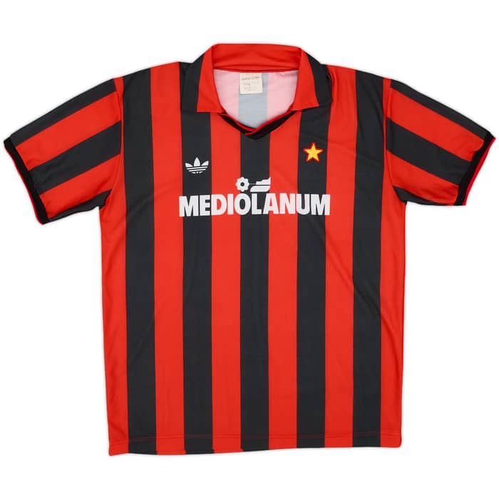1990-91 AC Milan Home Shirt - 9/10 - (L)