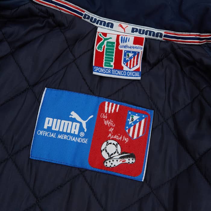 1996-98 Atletico Madrid Puma Padded Bench Coat - 9/10 - (XL)