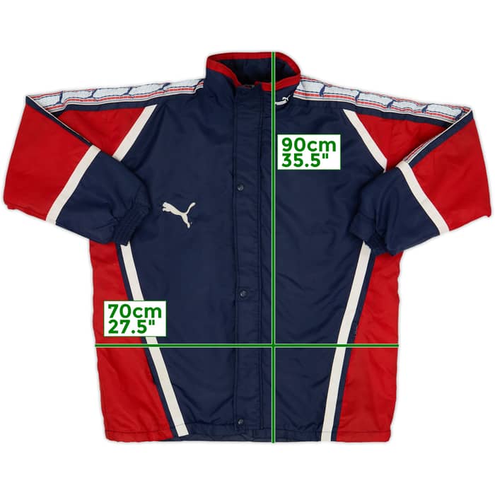 1996-98 Atletico Madrid Puma Padded Bench Coat - 9/10 - (XL)