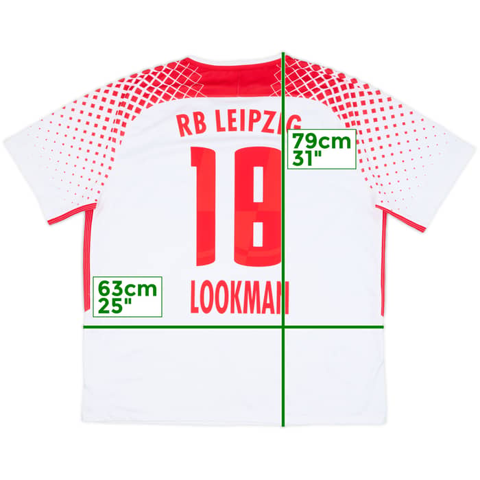 2017-18 RB Leipzig Maillot Domicile Lookman #18 - 10/10 - (XXL)