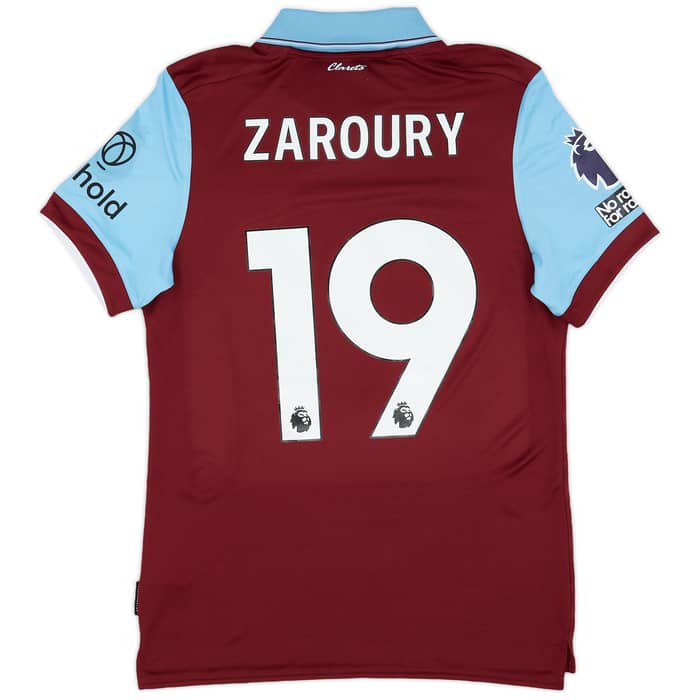 2023-24 Burnley Match Issue Home Shirt Zaroury #19