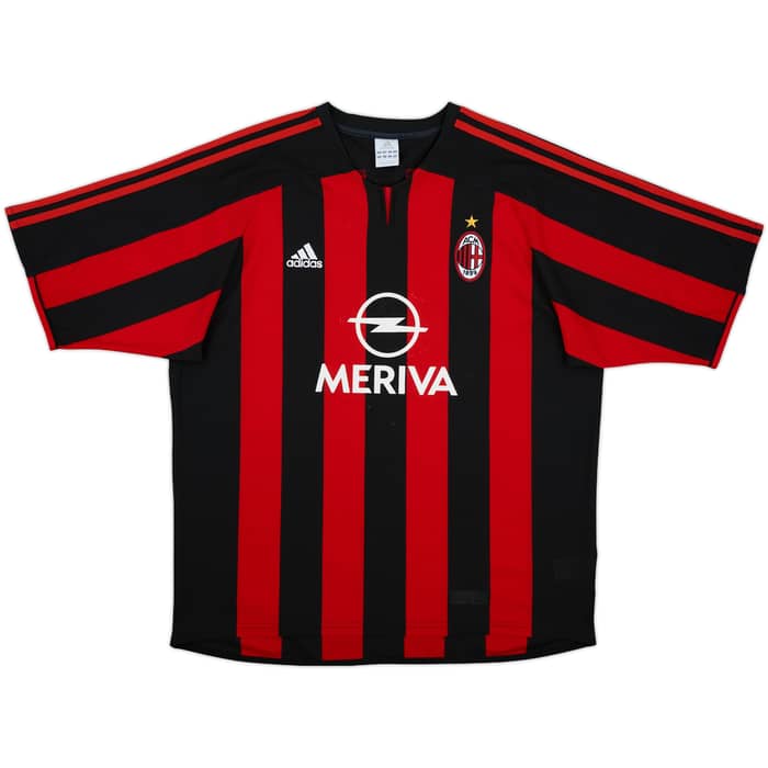 2003-04 AC Milan Home Shirt Kaka #22 - 7/10 - (XL)