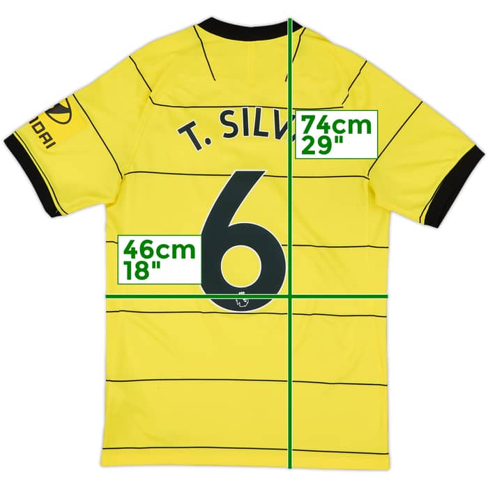2021-22 Chelsea Away Shirt T.Silva #6 - 8/10 - (S)