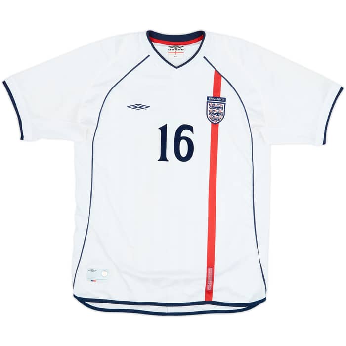 2001-02 England Women's Match Issue Home Shirt #16