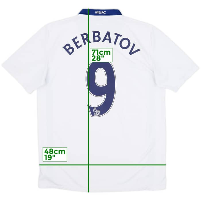 2008-10 Manchester United Away Shirt Berbatov #9 - 6/10 - (S)