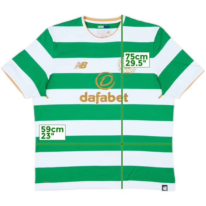2017-18 Celtic 'Lisbon Lions 50th Anniversary' Home Shirt - 7/10 - (XL)