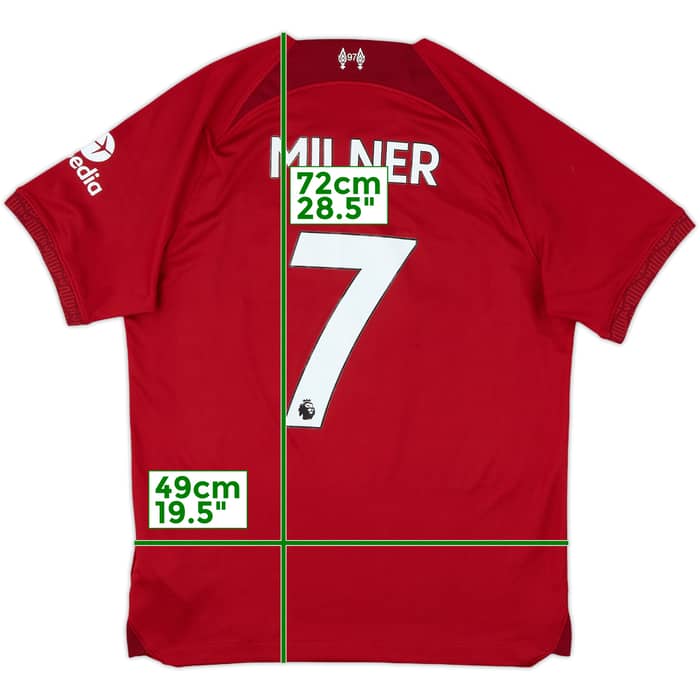 2022-23 Liverpool Home Shirt Milner #7 - 7/10 - (M)