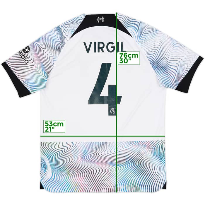 2022-23 Liverpool Away Shirt Virgil #4 - 7/10 - (L)
