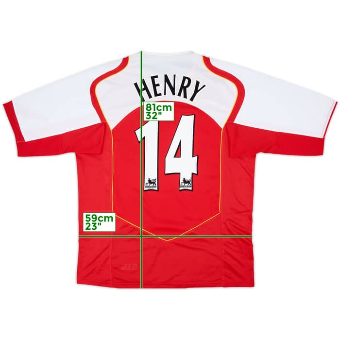 2004-05 Arsenal Home Shirt Henry #14 - 10/10 - (XL)