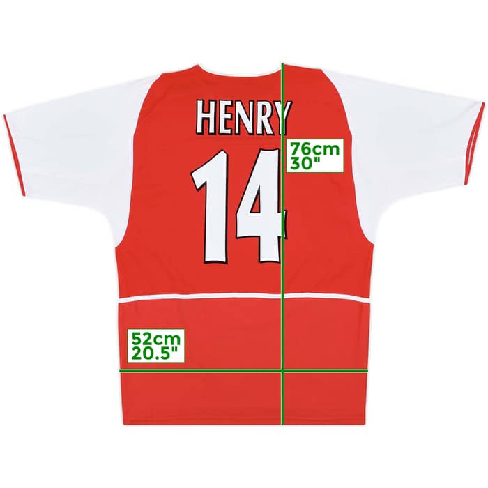 2002-04 Arsenal Home Shirt Henry #14 - 10/10 - (L)