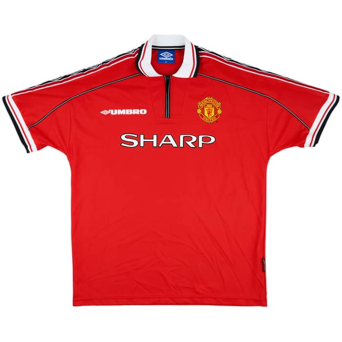 1998-00 Manchester United Home Shirt Yorke #19 - 8/10 - (XL)
