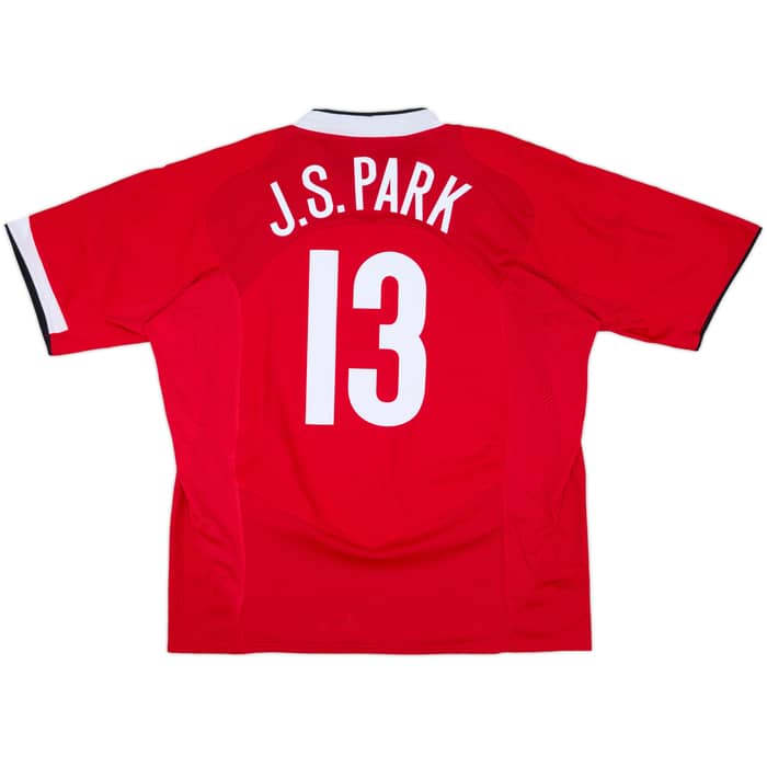 2004-06 Manchester United Home Shirt J.S.Park #13 - 10/10 - (XXL)