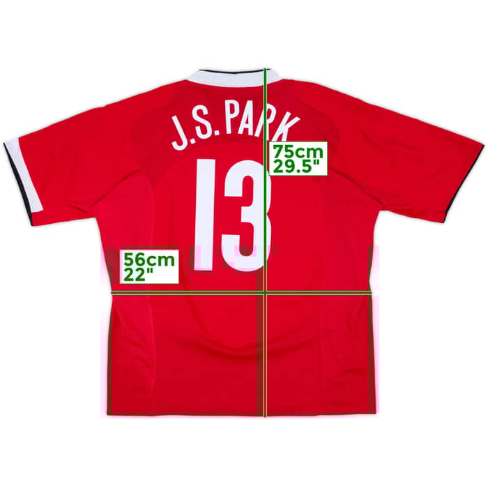 2004-06 Manchester United Home Shirt J.S.Park #13 - 10/10 - (XXL)