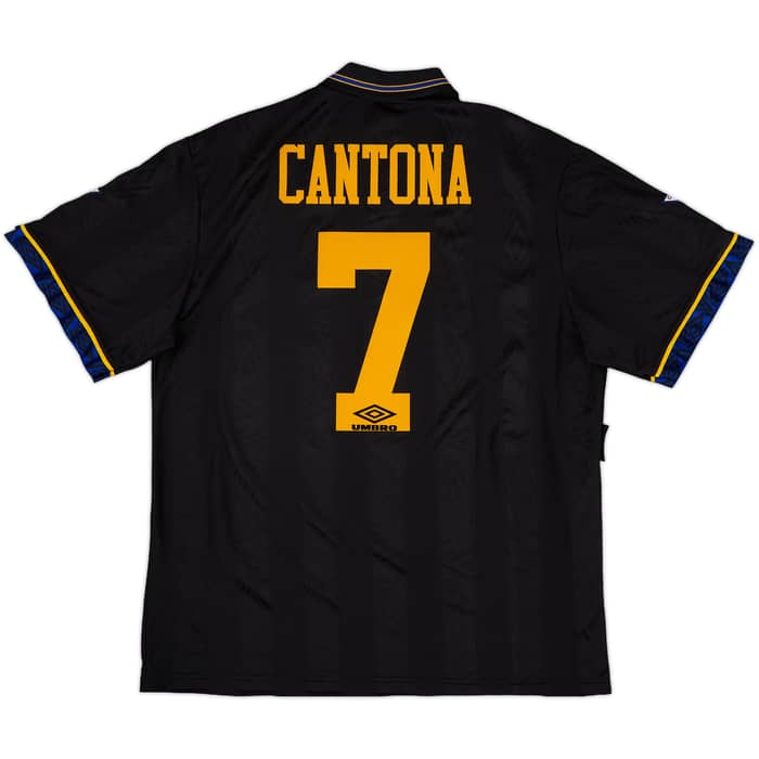 1993-95 Manchester United Away Shirt Cantona #7 - 9/10 - (XL)