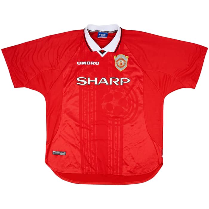 1997-00 Manchester United CL Shirt Beckham #7 - 8/10 - (XXL)