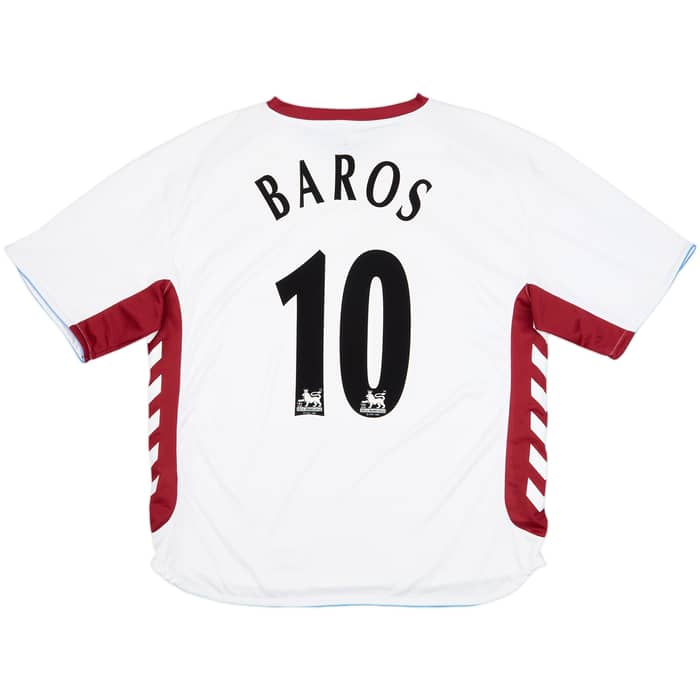 2006-07 Aston Villa Away Shirt Baros #10 - 7/10 - (XL)
