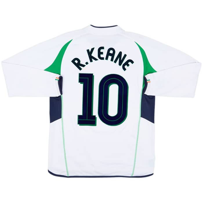 2002-03 Ireland Away L/S Shirt Keane #6 - 7/10 - (M)