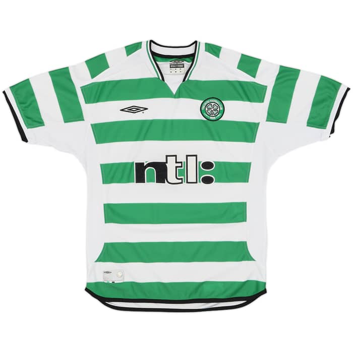 2001-03 Celtic Home Shirt Petrov #19 - 8/10 - (M)