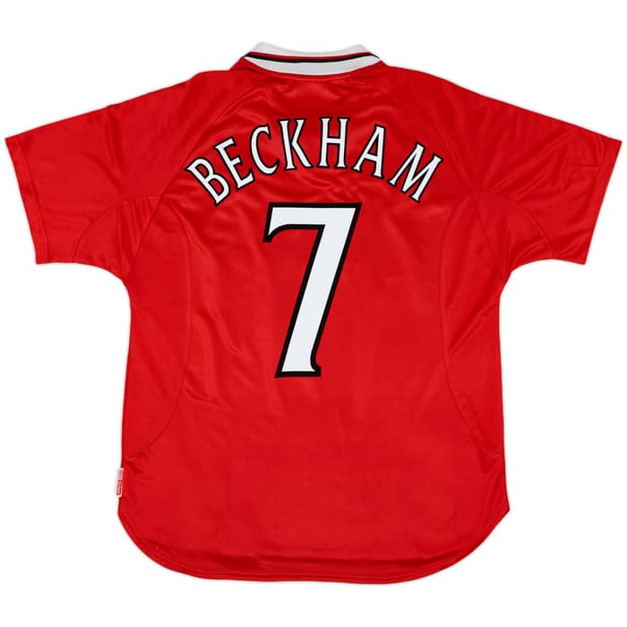 1999-00 Manchester United 'CL Winners' Shirt Beckham #7 - 6/10 - (L)