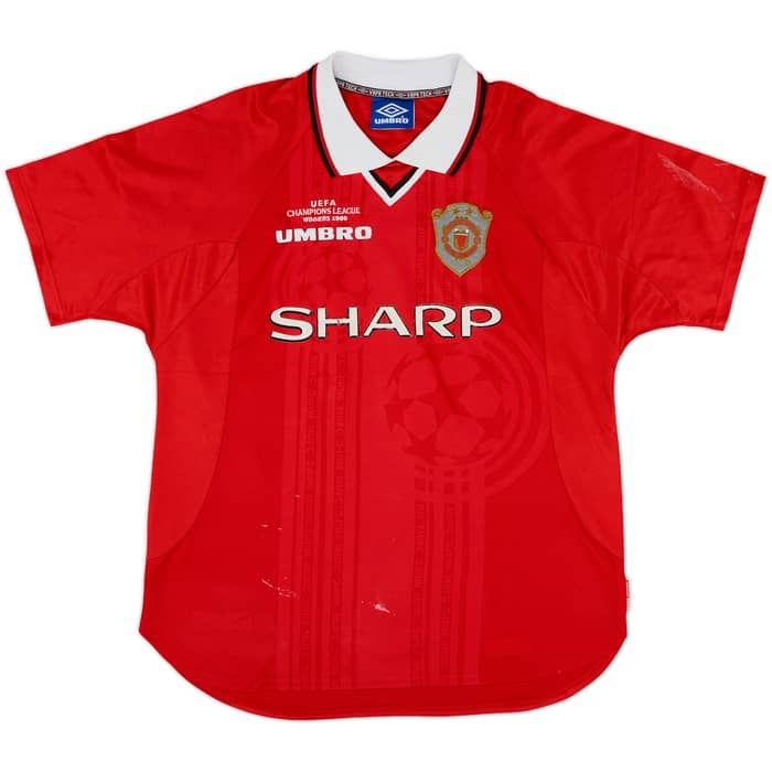 1999-00 Manchester United 'CL Winners' Shirt Beckham #7 - 6/10 - (L)
