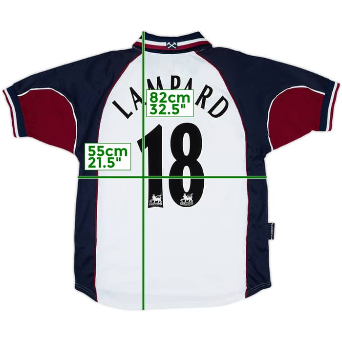 1999-01 West Ham Away Shirt Lampard #8 - 9/10 - (L)