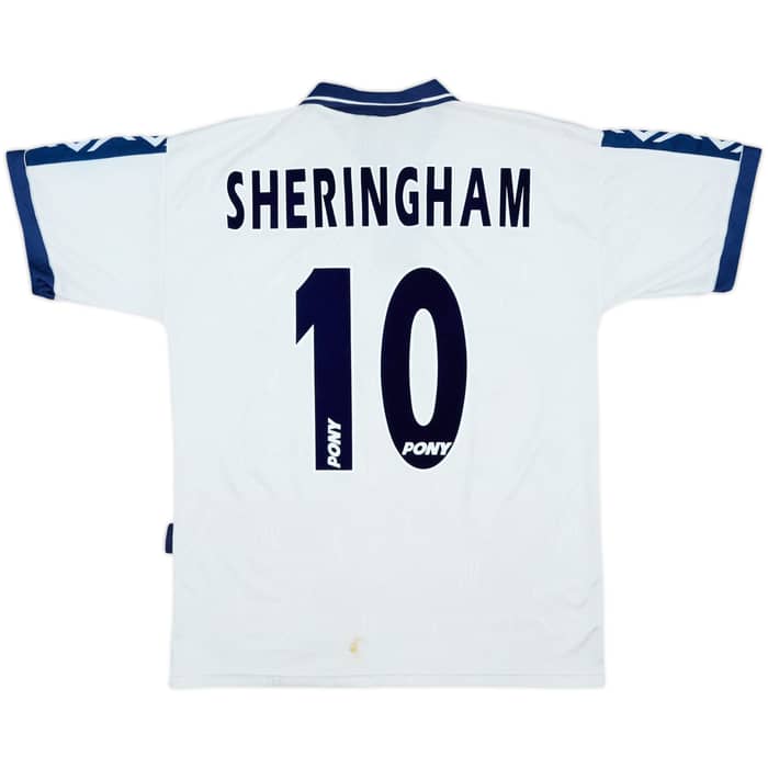1995-97 Tottenham Home Shirt Sheringham #10 - 7/10 - (M)