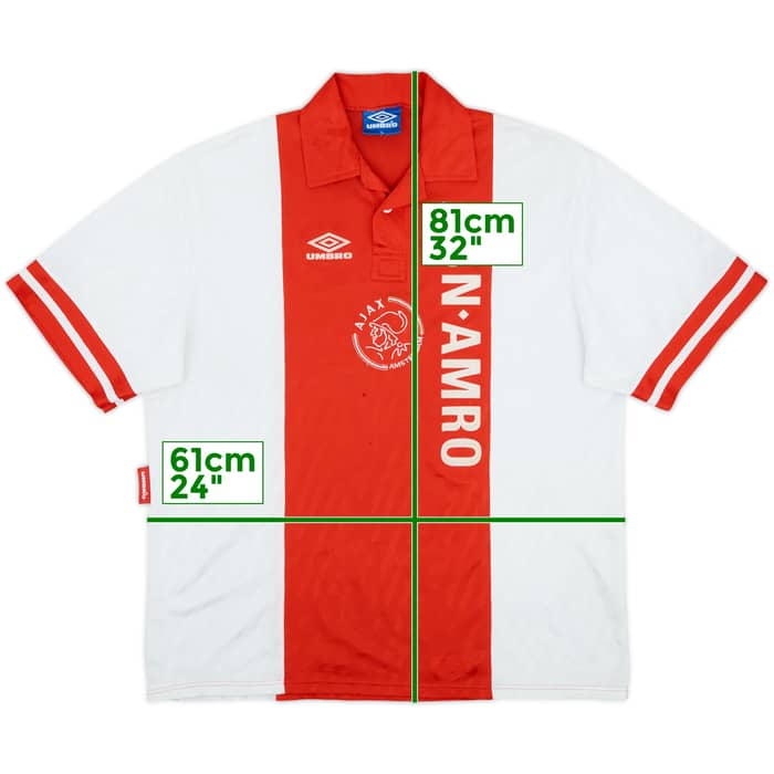 1993-94 Ajax Home Shirt - 8/10 - (XL)