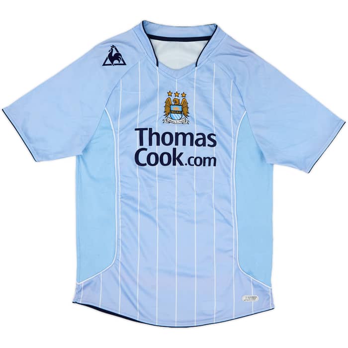 2007-08 Manchester City Home Shirt Richards #2 - 8/10 - (M)