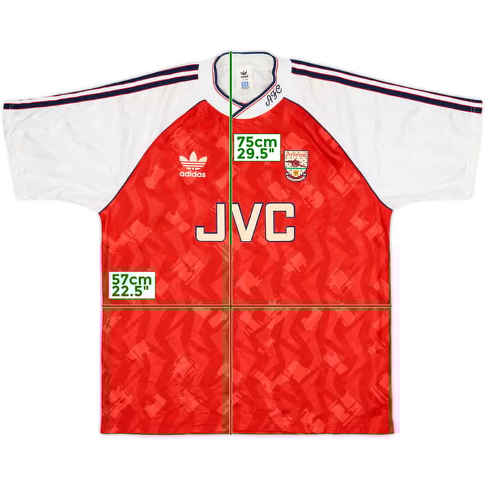 1990-92 Arsenal Home Shirt - 8/10 - (L)