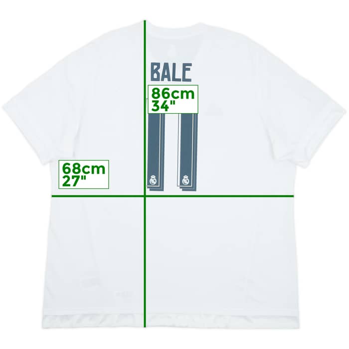 2015-16 Real Madrid Home Shirt Bale #11 - 8/10 - (3XL)