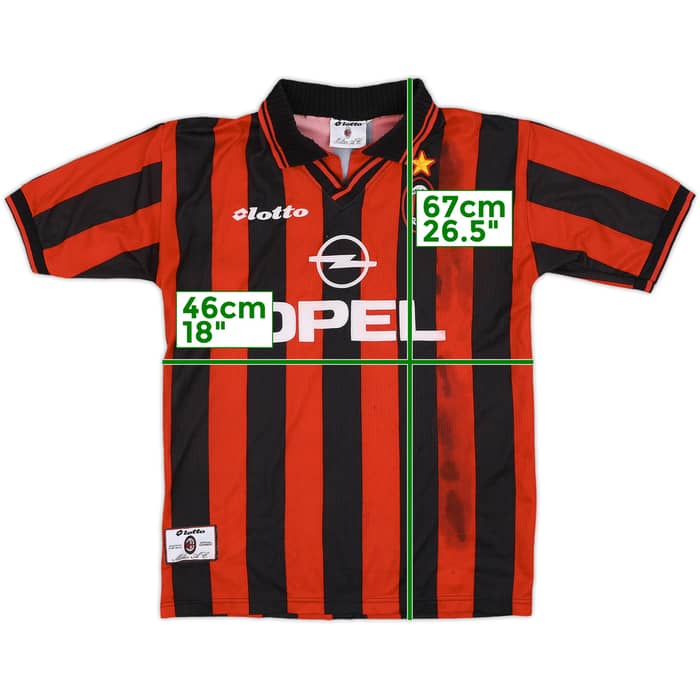 1997-98 AC Milan Home Shirt - 4/10 - (XL)
