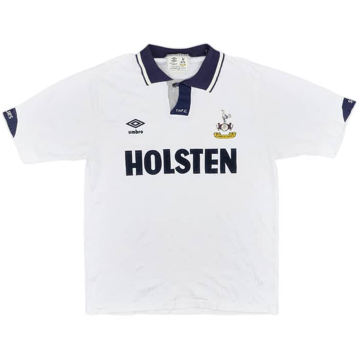 1991-93 Tottenham Home Shirt - 8/10 - (L)